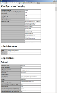 HTML Output