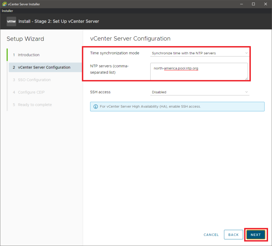 06 Building Webster’s Lab V2 – Install the VMware vCenter Server ...