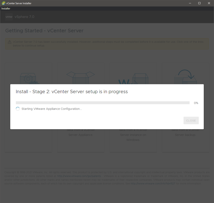 06 Building Webster’s Lab V2 – Install the VMware vCenter Server ...